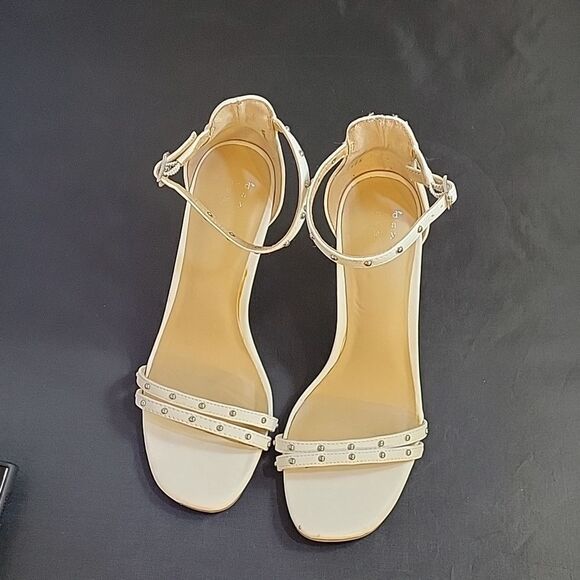 A.NEW DAY SQUARE TOE ADJUSTABLE BUCKLE ANKLE STRAP SANDAL - Picture 3 of 12